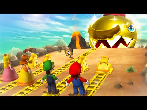 Mario Party 9 Boss Rush - Mario Vs Luigi Vs Peach Vs Daisy (Master Difficulty)