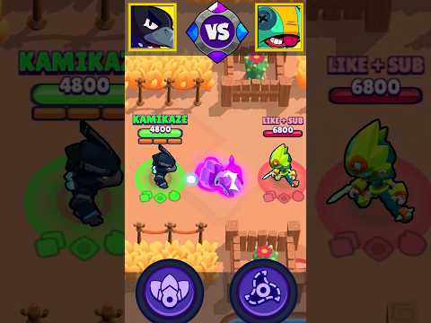 Mecha CROW Vs Mecha LEON 🟣 #brawlstars #hypercharge #hipercarga