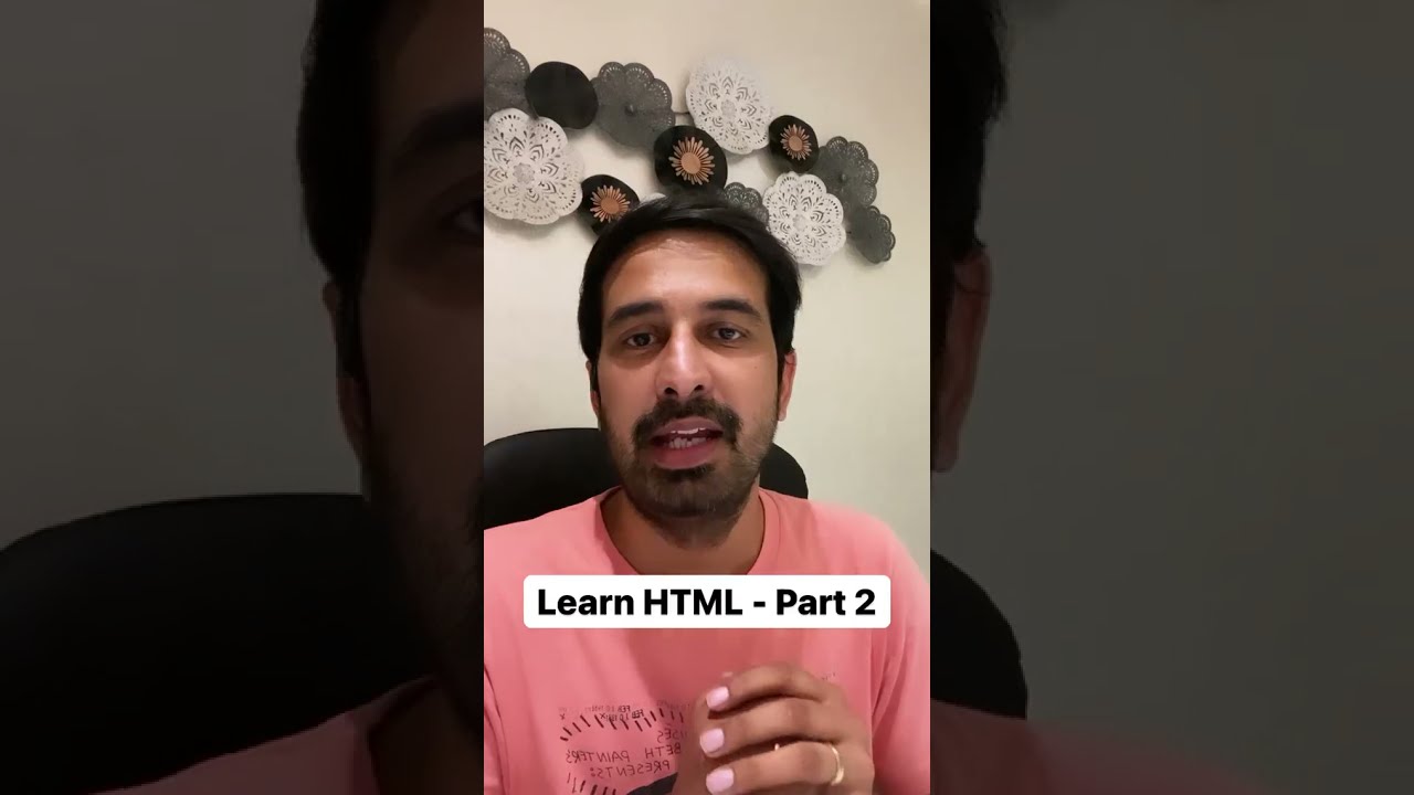 How to Start Learning HTML Part 2 [Hindi] #shorts