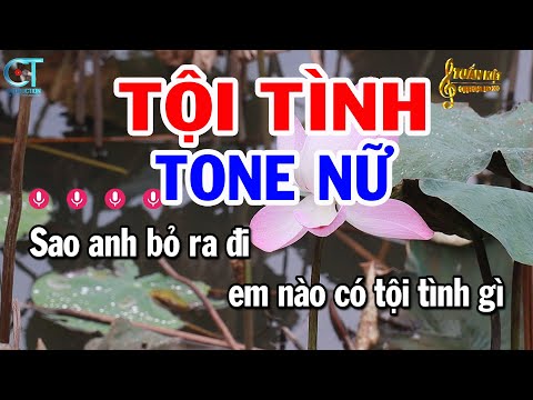 Karaoke Tội Tình Tone Nữ ( Fm ) Nhạc Sống Beat Mới | Karaoke Tuấn Kiệt
