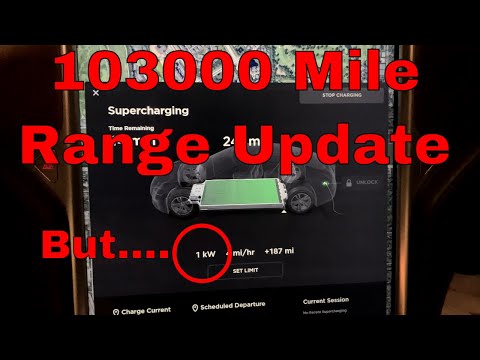 Tesla Range Degradation 102000 Miles 5 Yr 3Wk Ownership W/Chart