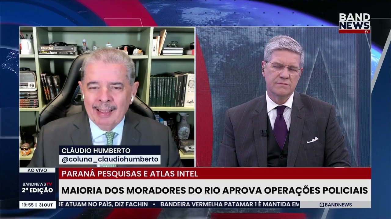 Maioria dos brasileiros aprova megaoperação no RJ | BandNews TV  TV Online Maioria dos brasileiros aprova megaoperação no RJ | BandNews TV