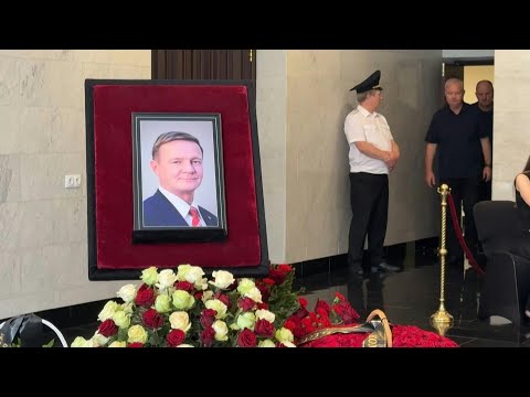 Russian officials bid farewell to former minister found dead after being fired by Putin | AFP
