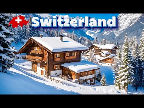 Switzerland Countryside Life In Winter _ Real Winter Wonderland Bettmeralp🇨🇭