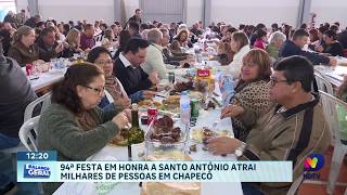Tradição e devoção marcam a 94ª Festa de Santo Antônio em Chapecó