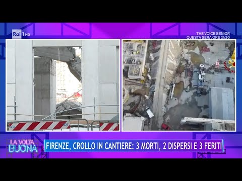 Firenze: Crollo in cantiere: 3 morti, 3 feriti e 2 dispersi - La Volta Buona 16/02/2024