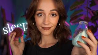 ASMR and Whispers for Deep Sleep 💜 (new trigger testing, squishies, ear to ear)