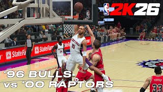 NBA 2K26 OFFICIAL FULL GAMEPLAY - '96 BULLS vs '00 RAPTORS - Michael Jordan vs Vince Carter