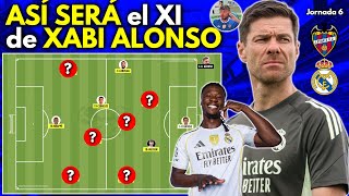 ASÍ SERÁ la ALINEACIÓN de XABI ALONSO en el LEVANTE vs REAL MADRID