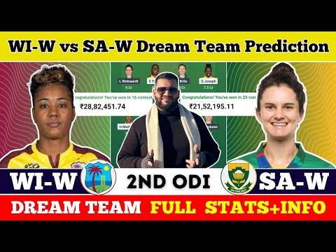 WI-W vs SA-W Dream11 Prediction|WI-W vs SA-W Dream11|WI-W vs SA-W Dream11 Team Prediction|
