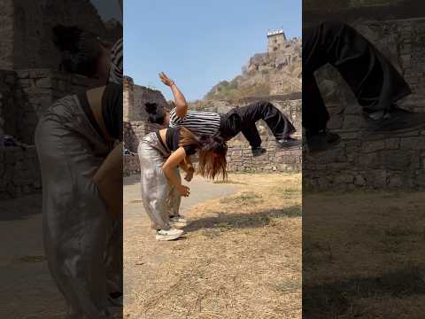 Stunt hua fail #action #stunt #gymnast #couplegoal #acrobatics #viralshorts #