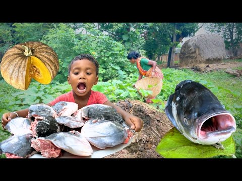 Fish  Fry Prepared by Santali Tribe People || rural village life  in INDIA