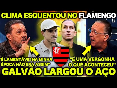 GALVÃO LARGOU o AÇO  e LUXEMBURGO deu o PAPO sobre SITUAÇÃO de PEDRO e FILIPE LUÍS no FLAMENGO