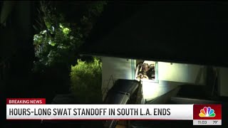 Hours-long SWAT standoff in South LA ends in arrest