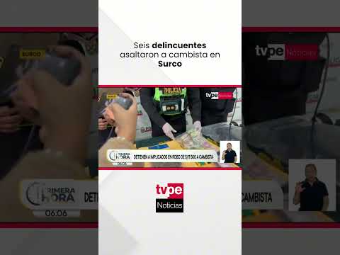 Un cambista fue asaltado en Surco por seis delincuentes