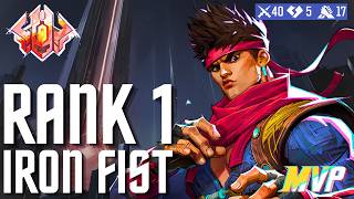rmv6 | Rank 1 Iron Fist Gameplay | Season 10.5 | Marvel Rivals (4K 60FPS)