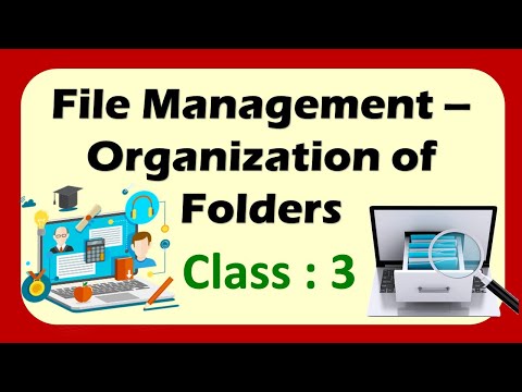 FILE MANAGEMENT – ORGANISATION OF FOLDER | Class 3: Computer | CAIE / CBSE / ICSE