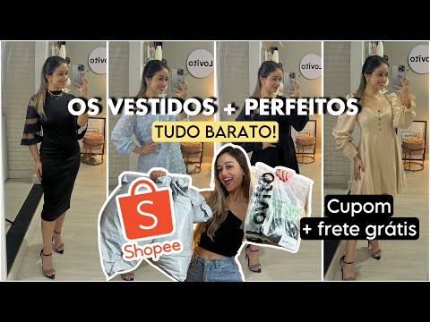 Comprinhas lovito - OS VESTIDOS mais LINDOS do site shopee - compras shopeee - roupas lovito