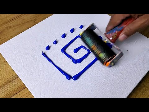 Easy Acrylic Painting Technique / Easy Abstract Painting / Easy For Beginners