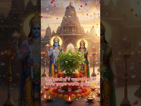 तुलसी विवाह की हार्दिक शुभकामनाएँ 🙏 | #bhaktishorts #shortsfeed