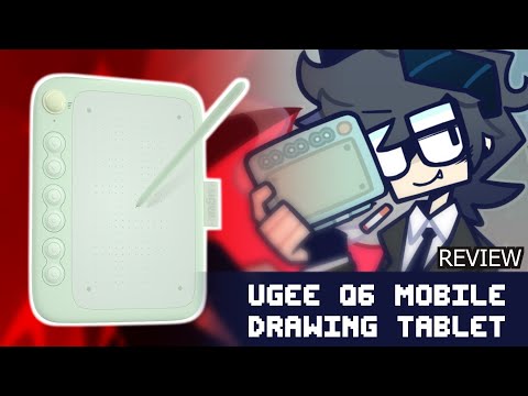 UGEE Q6 Mobile drawing tablet Review + 2 SpeedPaint!