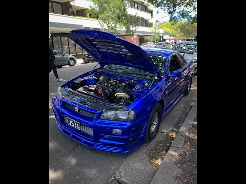 1500+ WHP R34 Nissan Skyline GT-R V-Spec With HUGE Turbo