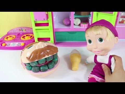 Η Μάσα έκανε πλάκα στον οδοντίατρο της playdoh  - Παιδική χαρά