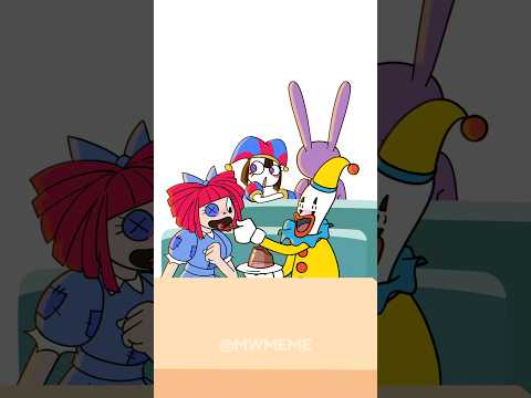 Dessert Pranks 🤭 POMNI and JAX | The Amazing Digital Circus Fan Art #cartoon #animation #shorts