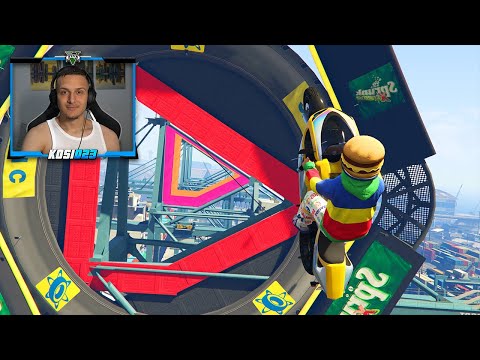 VUELA CON LA MOTO MUCHO!! - SOY EL MEJOR VOLADOR!! - CARRERA (GTA V ONLINE) - Kosi023
