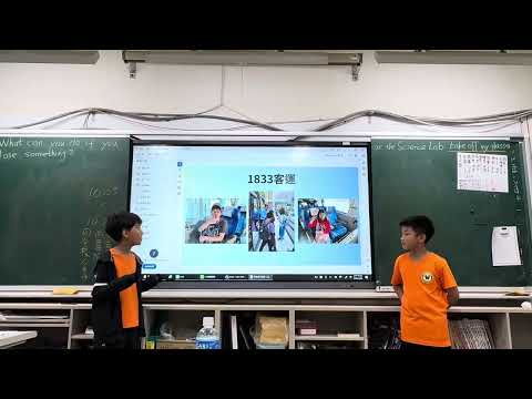 20250426瑪陵運動會_幸哥上台做畢旅報告