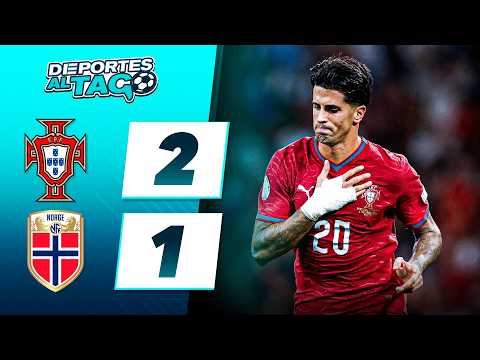✅ SIN CRISTIANO RONALDO, <strong>PORTUGAL</strong> le GANÓ 2-1 a NORUEGA y está <strong>en</strong> CUARTOS de la NATIONS LEAGUE