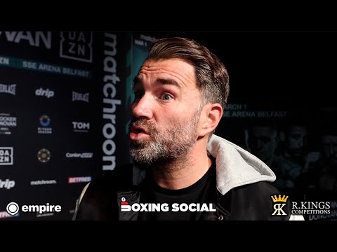 “UTTER F*****G B******S” EDDIE HEARN GOES OFF ON SIMON JORDAN OVER EGG SLAP COMMENT