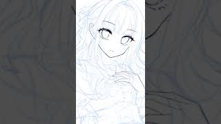 【銀髪】美少女の描き方 #shorts