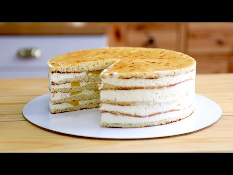 Торт: Молочная Девочка с персиками