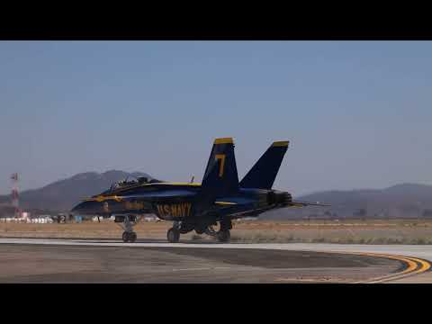 2024 America's Airshow Practice B-Roll: U.S. Navy Blue Angels