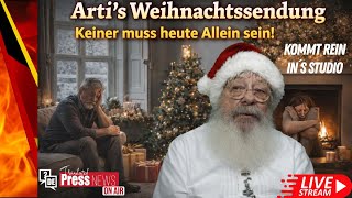 „Heiligabend Alleine? Nicht mit uns! Arti öffnet sein Studio für die Vergessenen der  Nacht.“