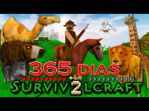 SOBREVIVÍ 365 DIAS en SURVIVALCRAFT 2 - PARTE 2 (DIA 11 - 21 ) Película Completa