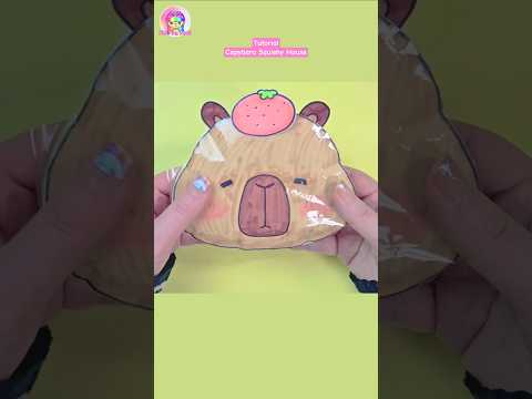 Tutorial Capybara Squishy House Diy #paperdiy #shorts #squishy