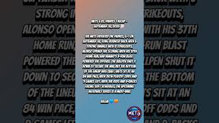 Mets vs.Padres  Recap – September 18, 2025 ⚾ #Mets #LGM #LFGM #baseball #MLB 💙🧡