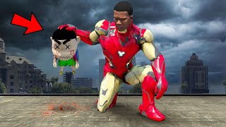 Franklin use Ironman Suit to Kill SHINCHAN in GTA 5