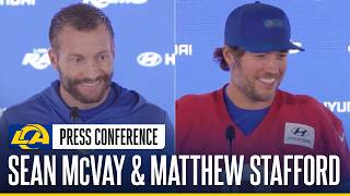 Sean McVay & Matthew Stafford Talk Roster Changes, Next-Man-Up Mentality, Team Leadership & More