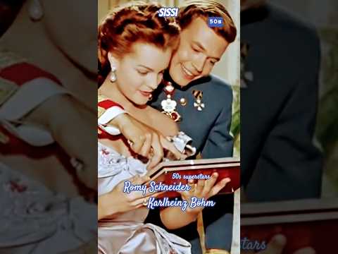 50s superstars Romy Schneider and Karlheinz Böhm / Sissi #romyschneider #sissi #50s #moviestar