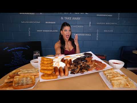 "AN ENTIRE LOAF OF BREAD?" GREASY SPOON 'BEAT DOWN' BREAKFAST CHALLENGE  |  @LeahShutkever