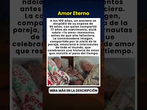 Emotiva despedida tras 77 años de amor ❤️