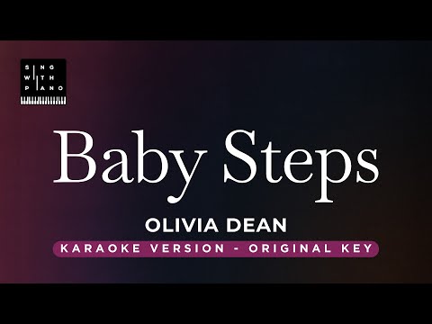 Baby Steps – Olivia Dean (Original Key Karaoke) – Piano Instrumental Cover with Lyrics