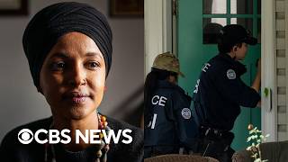 YouTube video thumbnail: Ilhan Omar Calls DHS Raid on her D.C. Home "Political Intimidation"