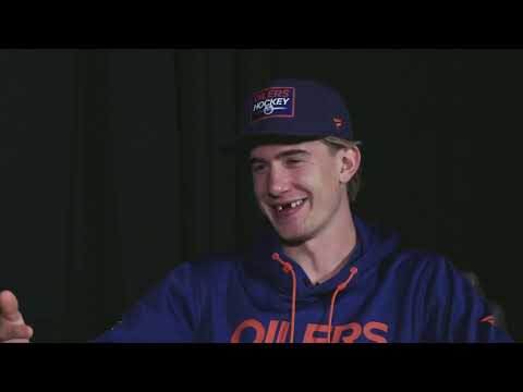 Gene Principe asks Oilers players kid questions