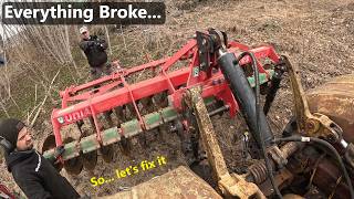 Fixing Up The Kirovets Tractor - Mounting the Harrow & Doing Fixes