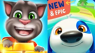 Talking Tom Gold Run vs My Talking Hank islands all animals lvl 46 Gameplay 2025 Ep4586