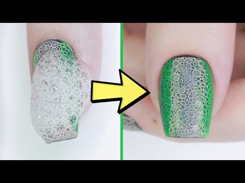 Snakeskin Nails Using REAL BUBBLES! 🐍